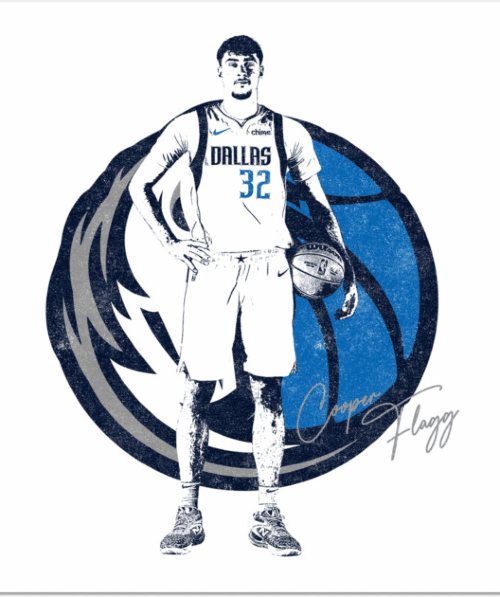 Copper Flagg Dallas Mavericks Poster graphic image -bttn