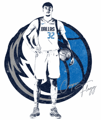 Copper Flagg Dallas Mavericks Poster graphic image - graphic