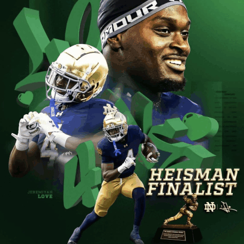 Jeremiyah Love Poster: A Heisman Smile