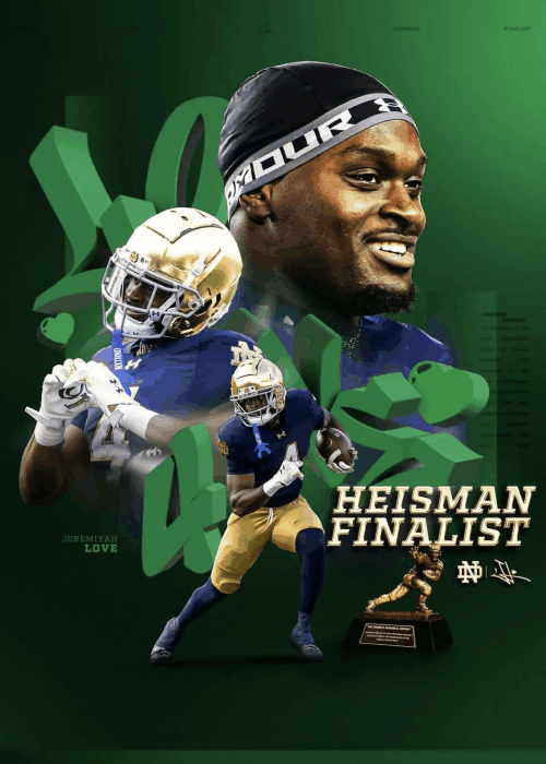 Jeremiyah Love Poster: A Heisman Smile