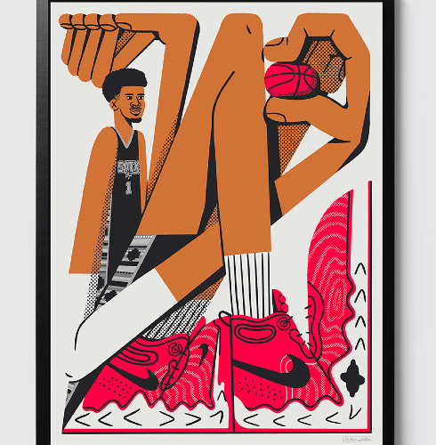 Wemby Art Picasso Style Image