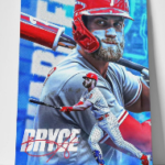 Bryce Harper Wrapped Canvas Wall Display Phillies MVP pin