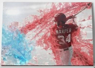 Bryce-Harper-Splash-Poster-Wrapped-Canvas-Size-24x36