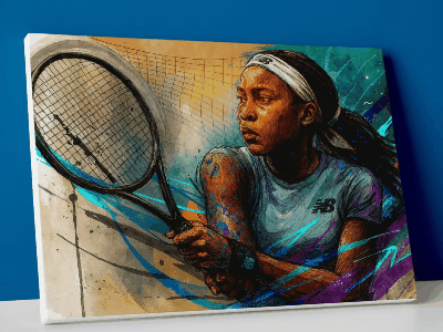Coco Gauff Poster or Canvas Wall Art