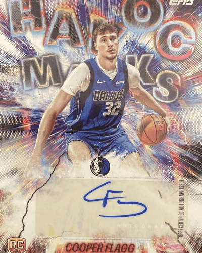 Cooper Flagg Trading Card: 2025 Topps HM-CF Havoc Marks Rookie