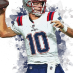 Drake-Maye-New-England-Patriots-Football-Sports-Print