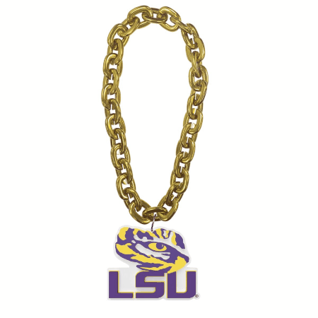 LSU Tigers Fan Chain Necklace
