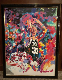 Larry-Bird-vs-Michael-Jordan-Signed-William-Galmon-Oil-Painting-On-Framed-Canvas-PIN.webp