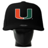 Miami Hurricanes Noggin Boss White -  'U' Logo