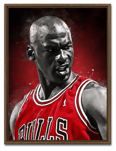 Michael-Jordan-Painting-white-pieces-frame-walnut-ratio-BTTN.webp
