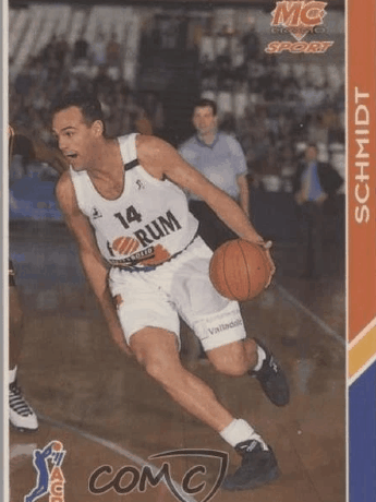 Oscar Schmidt Poster Free throw shot autographed