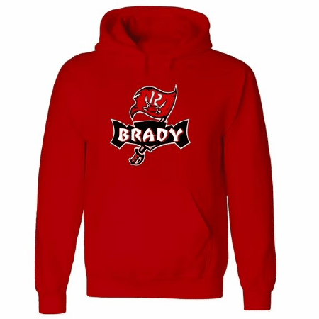 Tom Brady Buccaneers Logo Hooded Sweatshirt YOUTH XL