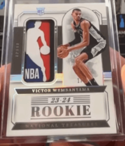 Victor Wembanyama Trading Card 2023-24-National-Treasures-1-of-1-Logoman