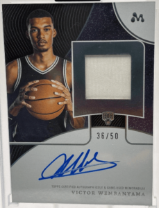 Victor-Wembanyama-2023-24-TOPPS-MERCURY-ROOKIE-GAME-PATCH-AUTO-RC