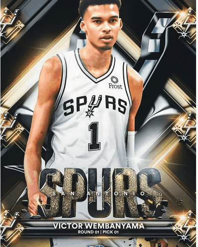 Victor Wembanyama Framed Poster Silk Canvas Stretch Wall Art Print