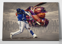 Vladimir Guerrero Modern Wall Art: 'The Perfect Swing'