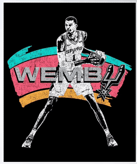 Victor Wembanyama Poster Wall Art: 'The Jab Step'