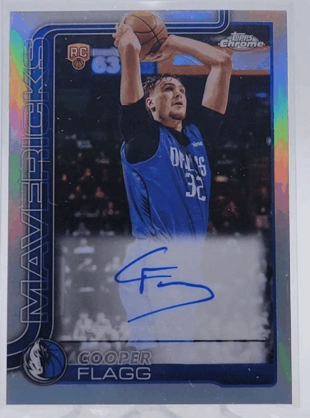 cooper-flagg-2025-26-Topps-Chrome-Rookie-Refractor-Auto