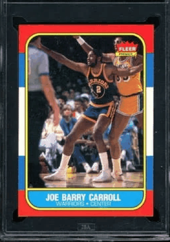 Joe Barry Carrol 1986 Fleer Trading Card