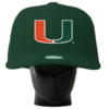 Miami Hurricanes Noggin Boss White -  'U' Logo