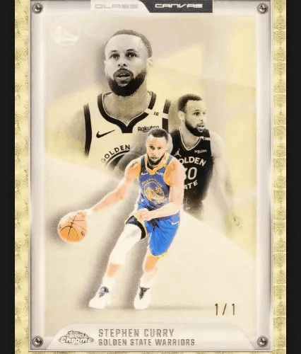 Stephan Curry Card: 2025-26 Topps Glass Canvas