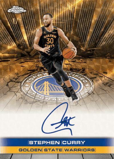 Stephan Curry Trading Card: Topps  Chrome Autograph 2026