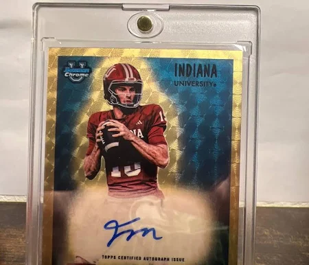 2025-Bowman-U-Football-1955-Bowman-Fernando-Mendoza-1of1-Superfractor-$15k-