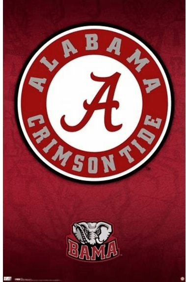 Product details University of Alabama - Logo 10 Laminated Poster Print (24 x 36) would make the perfect addition to your home or office or gift recipient. This Poster Print is ready for hanging or framing and ships in an oversized tube for maximum protection. University of Alabama - Logo 10 Laminated Poster Print (24 x 36)
