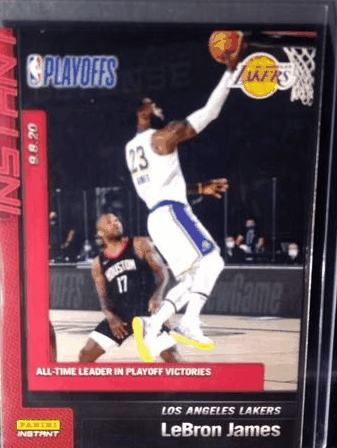 Lebron James 2019-20 Panini NBA Playoffs Instant #190 Basketball Card