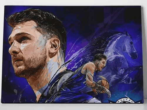 Luka Dončić Wrapped Canvas Wall Art
