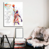 Michael Jordan Canvas Wall Art: Fat Hat 4 Kids Auction Item