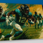 Travis Hunter Canvas Wall Art: 'Jaguars Run'